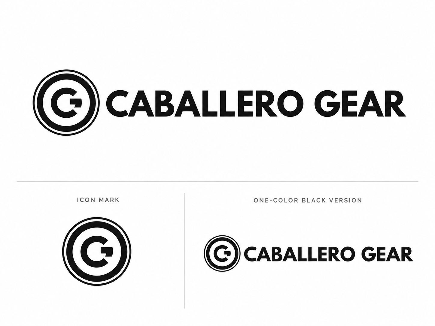 Caballero Gear logo identity